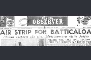 Ceylon Observer News Paper - Wednesday June 11, 1958