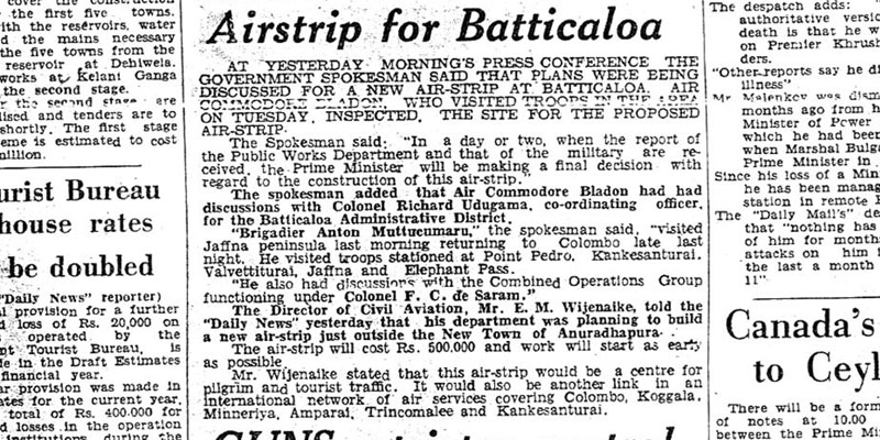 Ceylon Observer News Paper - Wednesday June 11, 1958